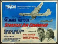 4z417 STRATEGIC AIR COMMAND British quad '55 pilot James Stewart, June Allyson, cool airplane art!