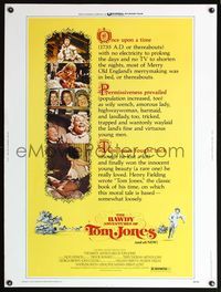 5a400 BAWDY ADVENTURES OF TOM JONES 30x40 '76 Nicky Henson, sexy Joan Collins, all new!