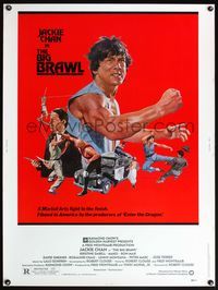 5a406 BIG BRAWL 30x40 '80 early Jackie Chan, violent art, a martial arts fight to the finish!