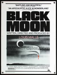 5a414 BLACK MOON 30x40 '75 Louis Malle, Therese Giehse, cool surreal artwork!