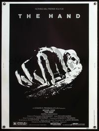 5a512 HAND 30x40 '81 Oliver Stone, nothing will prepare you for it, creepy horror image!