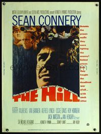 5a527 HILL style Z 30x40 '65 directed by Sidney Lumet, great close up of Sean Connery!