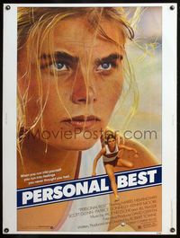 5a640 PERSONAL BEST 30x40 '82 great close-up of athletic determined Mariel Hemingway!