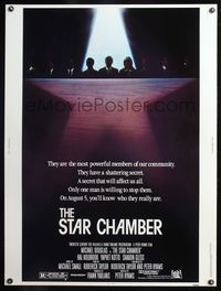 5a696 STAR CHAMBER 30x40 '83 judge Michael Douglas, cool image of shadowy judges!
