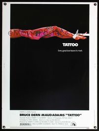 5a724 TATTOO 30x40 '81 Bruce Dern, every great love leaves its mark, sexy body art & bondage image!