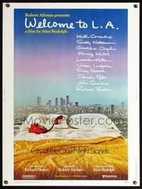 5a761 WELCOME TO L.A. 30x40 '77 Alan Rudolph, Robert Altman, City of the One Night Stands!