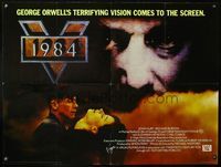 5a006 1984 British quad '84 George Orwell, John Hurt, creepy image of Big Brother!