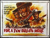5a025 ANY GUN CAN PLAY British quad '67 spaghetti western, For a Few Bullets More!