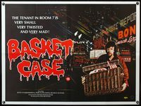 5a034 BASKET CASE British quad '82 wild art of very twisted & mad evil twin carried in basket!