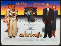 5a043 BIRDCAGE DS British quad '96 gay Robin Williams & Nathan Lane, Gene Hackman, Dianne Wiest!