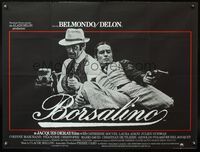 5a047 BORSALINO British quad '70 Jean-Paul Belmondo & Alain Delon, directed by Jacques Deray!