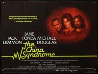 5a070 CHINA SYNDROME British quad '79 Jack Lemmon, Jane Fonda, Michael Douglas, soon you will know!