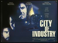 5a075 CITY OF INDUSTRY DS British quad '97 Harvey Keitel, Stephen Dorff, Timothy Hutton!
