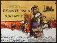 5a082 CROMWELL British quad '70 different art of Richard Harris in title role & Alec Guinness!