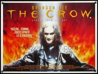 5a083 CROW British quad '94 Brandon Lee's final movie, darker than the bat!