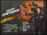 5a124 FIREFOX British quad '82 cool C.D. de Mar art of killing machine, Clint Eastwood!