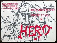 5a148 HERO British quad '82 stylized medieval knight artwork, Derek McGuire!