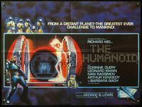 5a157 HUMANOID British quad '79 art of Richard Kiel in space suit, wacky Italian Star Wars rip-off!