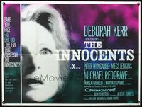 5a164 INNOCENTS British quad '62 Deborah Kerr in Henry James' English classic horror story!