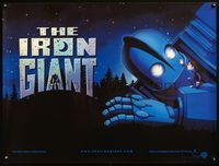 5a170 IRON GIANT DS British quad '99 animated modern classic, cool cartoon robot image!