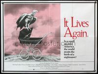 5a173 IT LIVES AGAIN British quad '78 directed by Larry Cohen, the birth of a nightmare!
