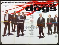 5a280 RESERVOIR DOGS British quad '92 Quentin Tarantino, Harvey Keitel, Steve Buscemi, Chris Penn