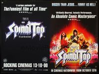 5a337 THIS IS SPINAL TAP advance British quad R2000 Rob Reiner heavy metal rock & roll cult classic!
