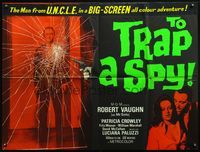 5a343 TO TRAP A SPY British quad '66 Robert Vaughn, David McCallum, The Man from UNCLE!