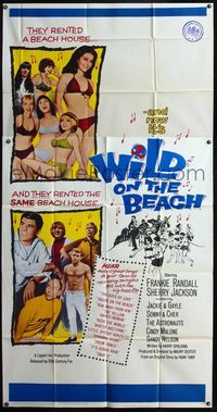 5b357 WILD ON THE BEACH 3sh '65 Frankie Randall, Sherry Jackson, Sonny & Cher, teen rock & roll!