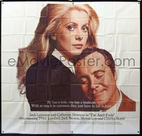 5b004 APRIL FOOLS int'l 6sh '69 Jack Lemmon & Catherine Deneuve are married but not to each other!