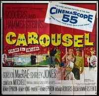 5b010 CAROUSEL 6sh '56 Shirley Jones, Gordon MacRae, Rodgers & Hammerstein musical!
