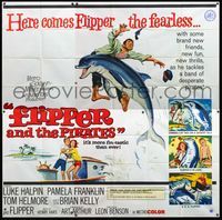 5b017 FLIPPER'S NEW ADVENTURE 6sh '64 Flipper and the Pirates is more fin-tastic than ever!