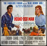 5b032 HOUND-DOG MAN 6sh '59 Fabian starring in his first movie with pretty Carol Lynley!