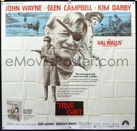 5b068 TRUE GRIT 6sh '69 John Wayne as Rooster Cogburn, Kim Darby, Glen Campbell