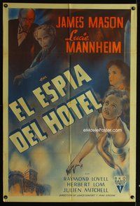 5b468 HOTEL RESERVE Argentinean '44 James Mason, Lucie Mannheim, from the novel by Eric Ambler!