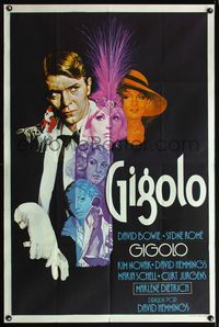 5b488 JUST A GIGOLO Argentinean '81 David Hemmings, cool art of David Bowie & top female stars!