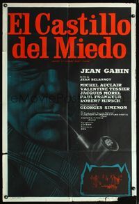 5b502 MAIGRET & THE ST. FIACRE CASE Argentinean '50 Jean Delannoy, art of Jean Gabin with pipe!