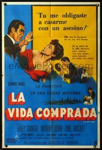 5b518 NAKED STREET Argentinean '55 art of Anthony Quinn stopping Anne Bancroft from hitting him!