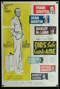 5b555 SOME CAME RUNNING Argentinean '59 full-length art of Frank Sinatra, + Martin & MacLaine