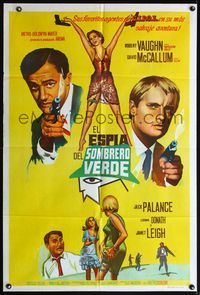 5b561 SPY IN THE GREEN HAT Argentinean '66 Robert Vaughn & David McCallum, Man from UNCLE!