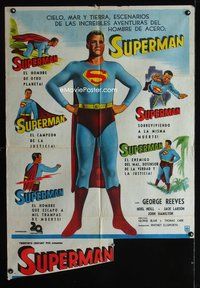 5b564 SUPERMAN Argentinean '54 for all five of the compilation movies from the classic TV show!
