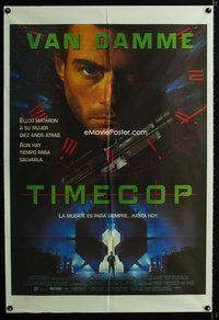 5b578 TIMECOP Argentinean '94 Jean-Claude Van Damme still has time to save his dead wife!