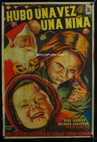 5b606 ZHILA-BYLA DEVOCHKA Argentinean '44 Maril art of Russian girls with Santa as Nazis invade!