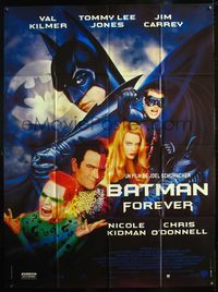 5c026 BATMAN FOREVER French 1p '95 Val Kilmer, Nicole Kidman, Tommy Lee Jones, Jim Carrey