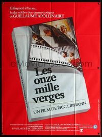 5c030 BISEXUAL French 1p '75 Eric Lipmann's Les onze mille verges, cool book design!