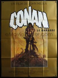 5c052 CONAN THE BARBARIAN French 1p '82 classic Frank Frazetta art from his paperback book cover!