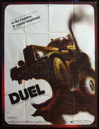 5c079 DUEL French 1p '72 Steven Spielberg, art of the most bizarre murder weapon ever used by Landi