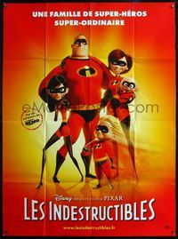 5c116 INCREDIBLES French 1p '04 Disney/Pixar animated sci-fi superhero family, great image!
