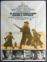 5c155 ONCE UPON A TIME IN THE WEST French 1p R70s Leone, Cardinale, Fonda,Robards,Bronson,different!
