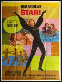 5c175 STAR French 1p '68 full-length art of Julie Andrews by Boris Grinsson, Robert Wise